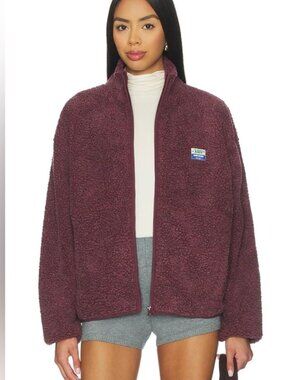American Vintage Hoktown Jacket in Bordeaux Chine Burgundy | XS/S